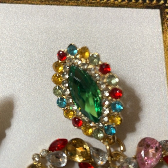 Sold//Nasty Gal Crystal Heart Earrings - Picture 7 of 11